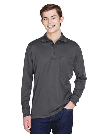 Men's Pinnacle Performance Long Sleeve Piqué Polo with Pocket