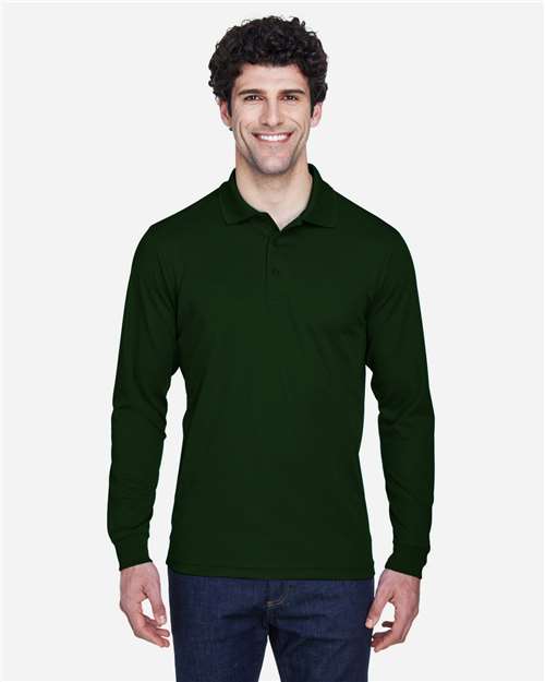 Men's Pinnacle Performance Long Sleeve Piqué Polo